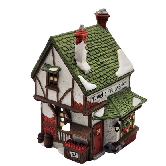 Dept 56 T. Wells Fruit and Spice Heritage Collection Dickens Series VTG 1985 - Picture 4 of 16